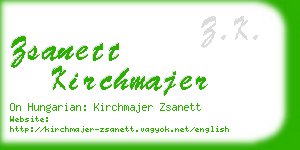 zsanett kirchmajer business card